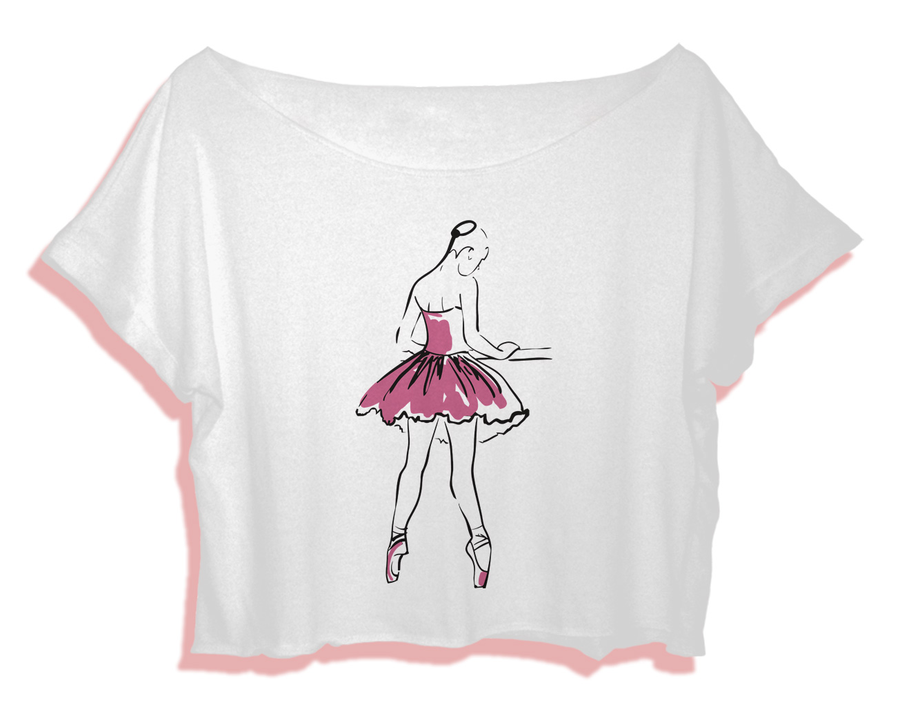 Ballerina Shirt Women Crop Top Women Ballet Crop Tee Ballerina Tshirt